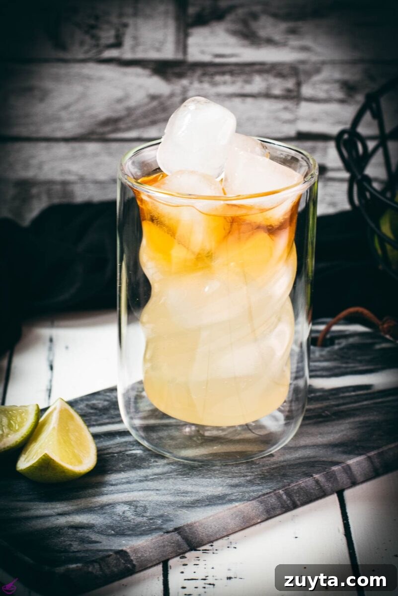 How to Make a Classic Dark and Stormy Cocktail 8 Gorgeous dark and stormy drink - a delicious, layered beauty!