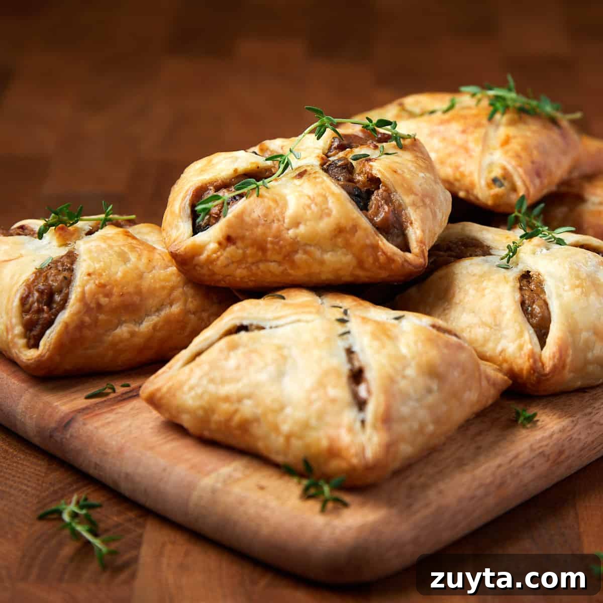 Vegan Wild Mushroom Feuilletées
