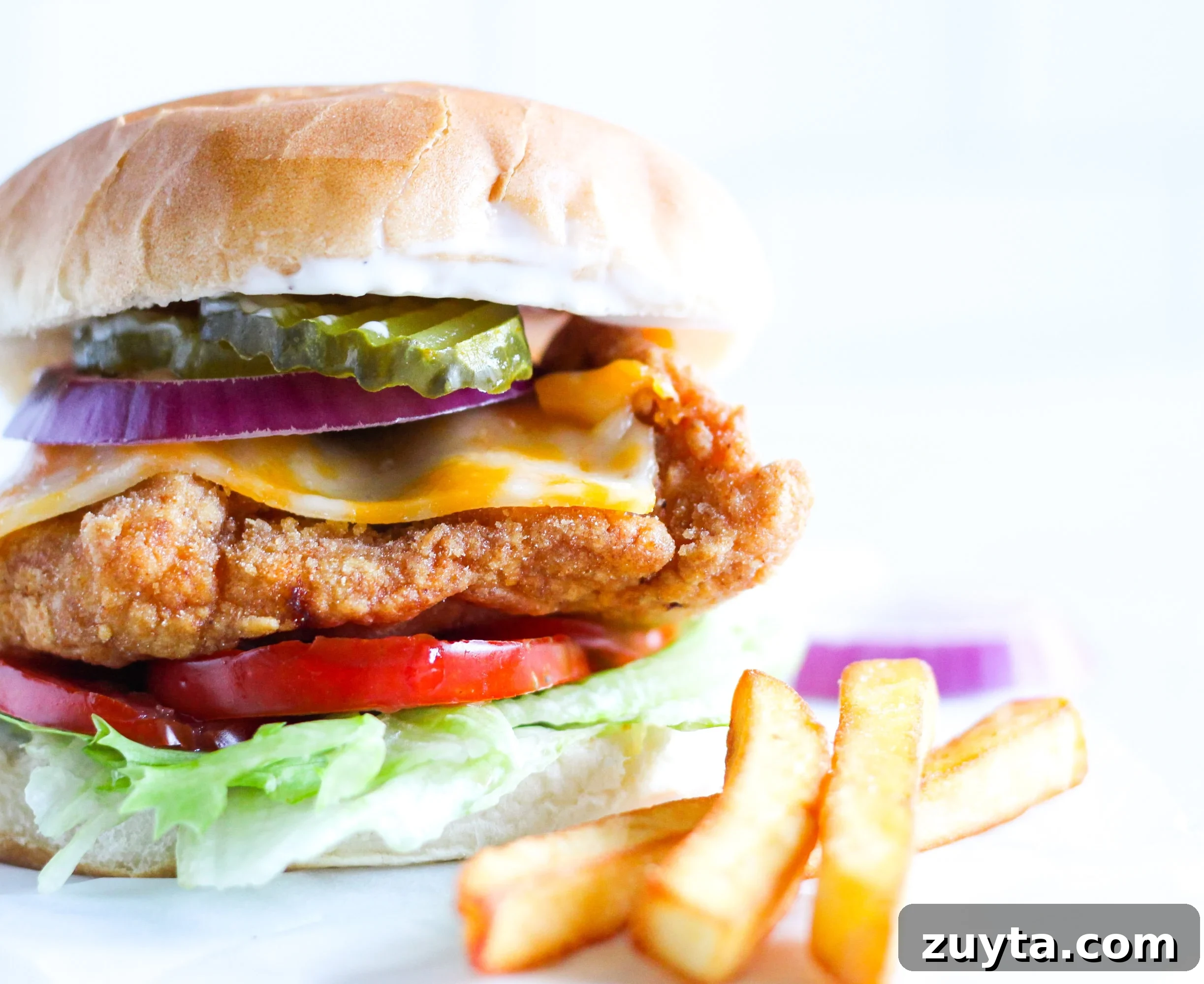 Crispy Gluten-Free Fried Chicken Sandwich Recipe 2 Gluten-free fried chicken sandwich