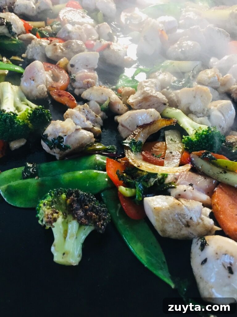 Blackstone Griddle Peanut Chicken Stir Fry Recipe 10 Blackstone Peanut Chicken Stir Fry before adding noodles