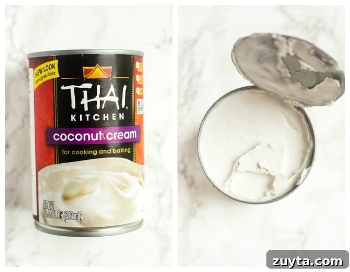 Whipped coconut cream 