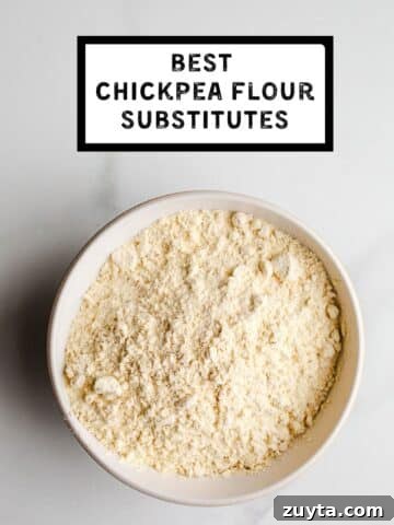 A bowl of chickpea flour.