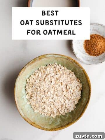 Oats in a bowl.