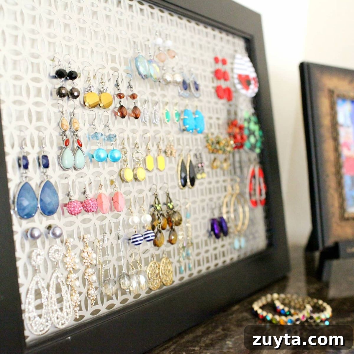 4. DIY Earring Organizer