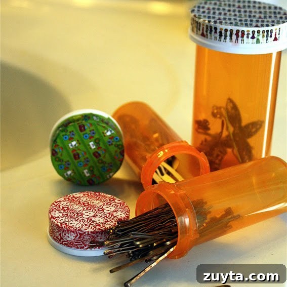 6. Pill Bottles for Hair Accessories