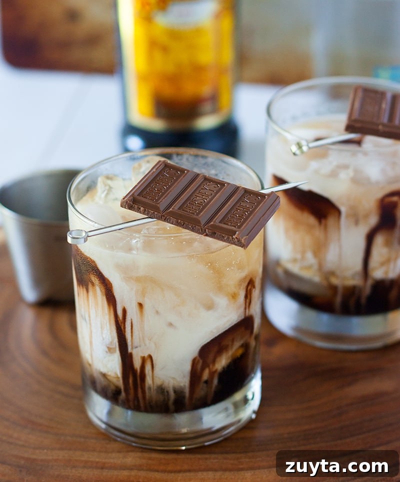 Chocolate White Russian Cocktail Recipe 2 Chocolate White Russian