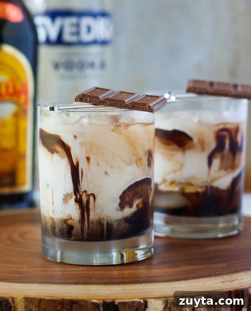 Chocolate White Russian Cocktail Recipe 4 Chocolate White Russian