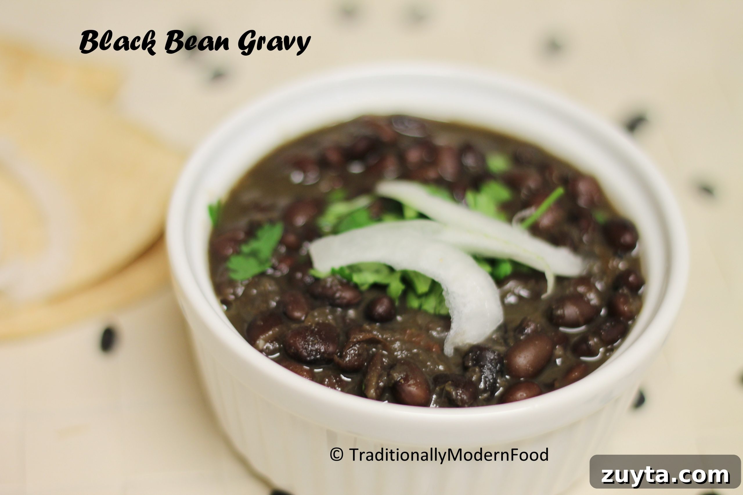 Savory Black Bean Gravy for Tacos and Stir Fries 4 Served Black Bean Gravy