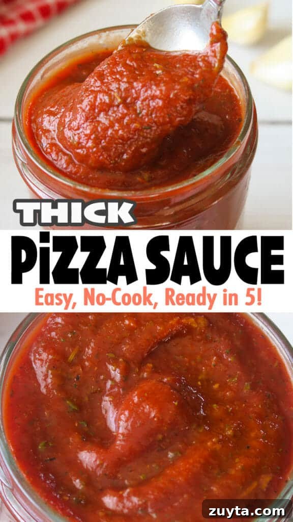 Thick No-Cook Homemade Pizza Sauce 10 Easy & Thick Pizza Sauce {No-Cook Recipe}