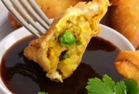 Homemade Samosa Filling: Spiced Potato and Pea Mix