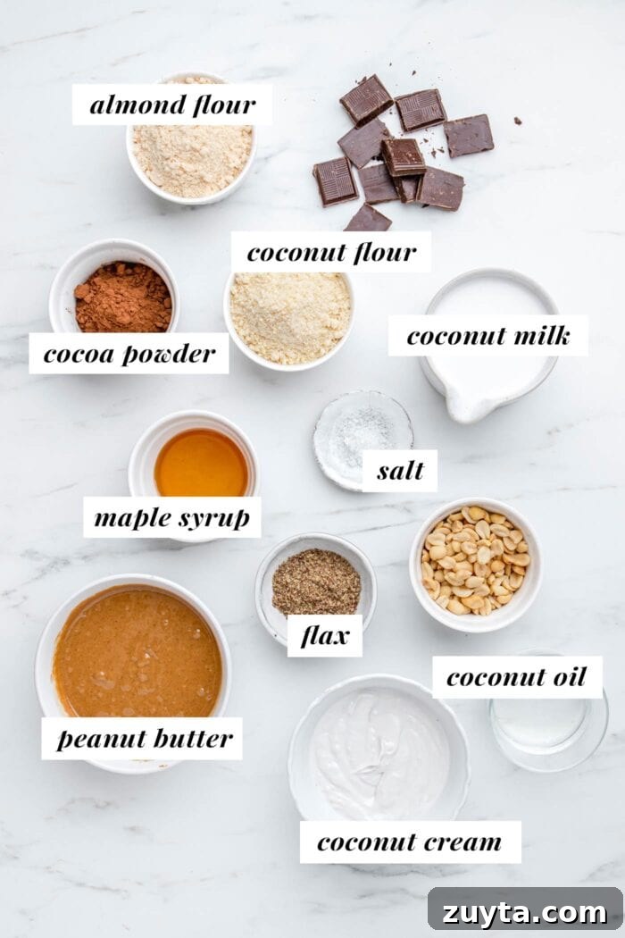 Creamy No-Bake Vegan Peanut Butter Pie 2 Visual list of ingredients for making vegan peanut butter pie recipe.