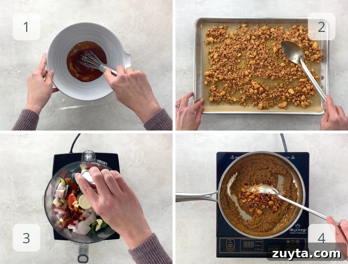 Sofritas Tofu Taco Filling Recipe 5 step by step