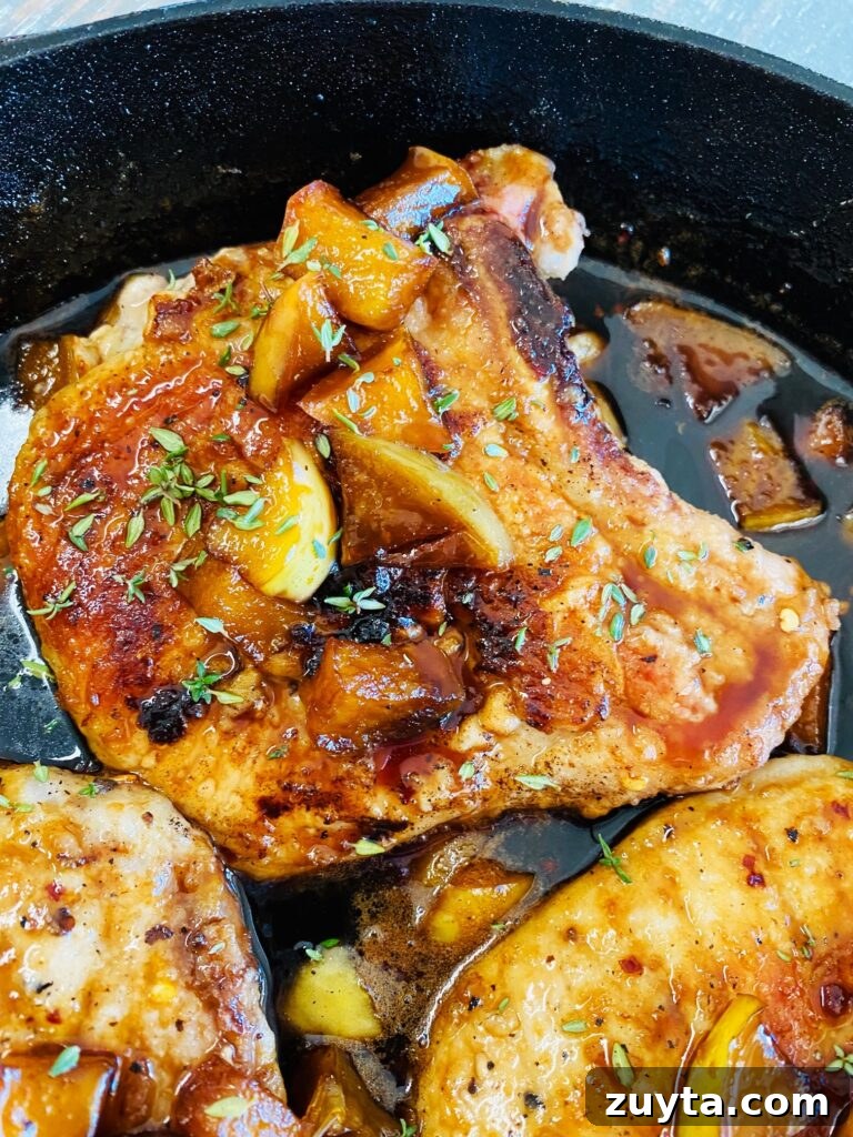 Apple Bourbon Glazed Pork Chops Recipe 10 Apple Bourbon Pork Chops