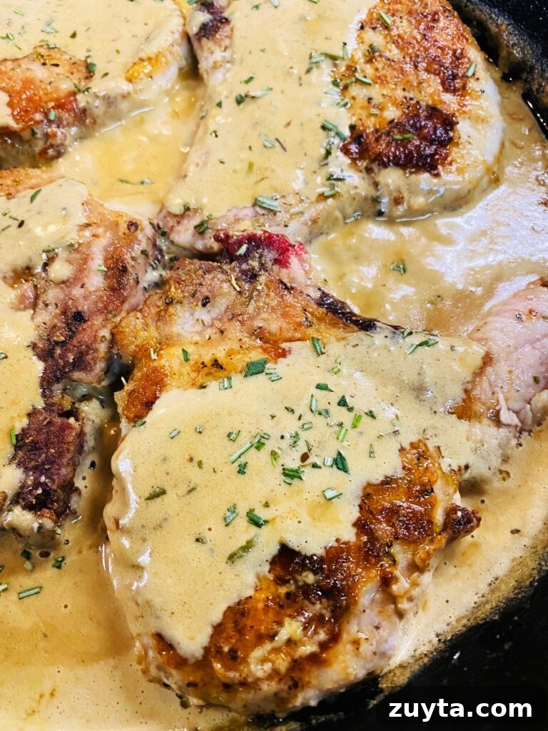 Apple Bourbon Glazed Pork Chops Recipe 11 Pork Chops with Dijon Cream Sauce