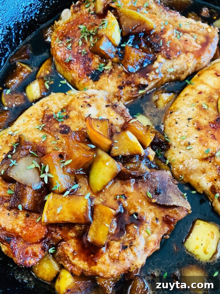 Apple Bourbon Glazed Pork Chops Recipe 8 Apple Bourbon Pork Chops