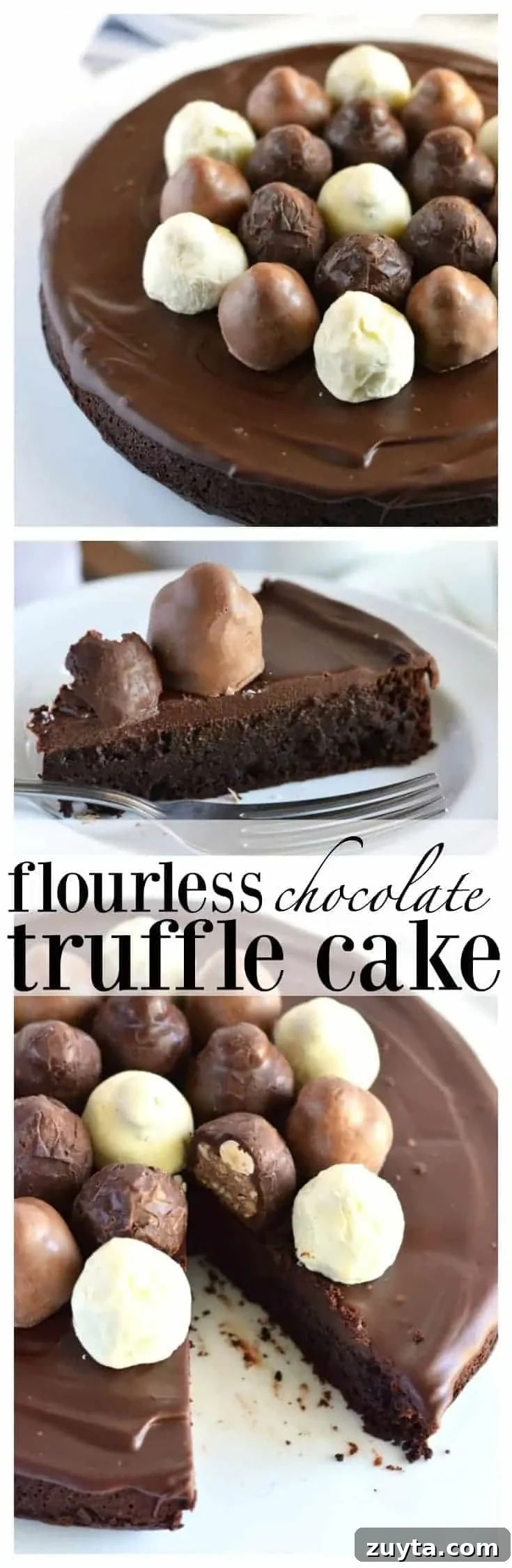 Flourless Chocolate Truffle Cake Recipe 5 Flourless Chocolate Truffle Cake (gluten free) from What The Fork Food Blog | whattheforkfoodblog.com