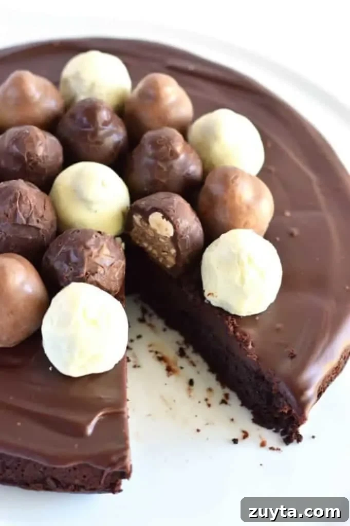 Flourless Chocolate Truffle Cake Recipe 2 Flourless Chocolate Truffle Cake (gluten free) from What The Fork Food Blog | whattheforkfoodblog.com