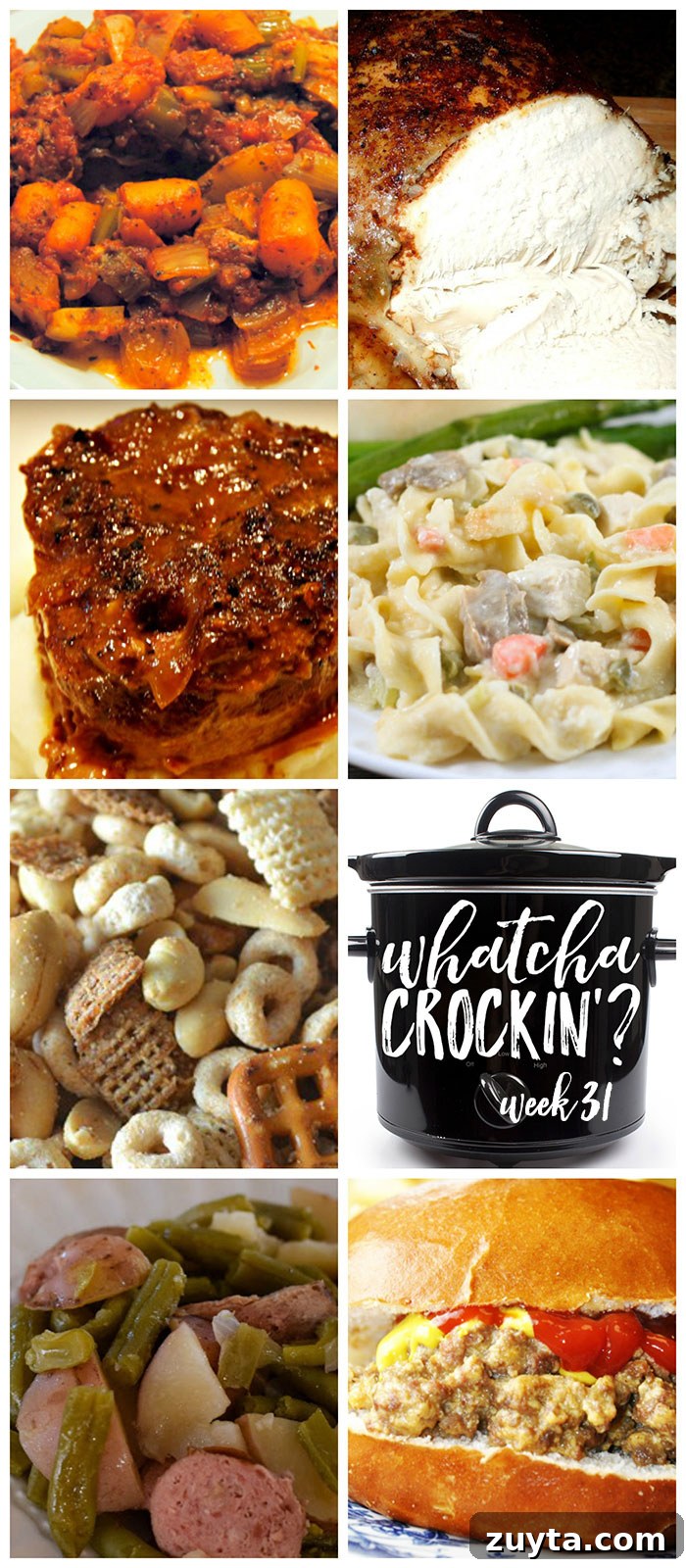 This week's Whatcha Crockin' crock pot recipes include Applewood Cider Slow Cooker Chicken, Crock Pot Cheeseburger Sandwiches, Crock Pot 3 Cheesy Chicken and Noodles, Slow Cooker French Onion Swiss Steak, Slow Cooker Italian Pot Roast, Crock Pot Sausage, Green Beans and Potatoes, Slow Cooker Salty Party Mix and much more!