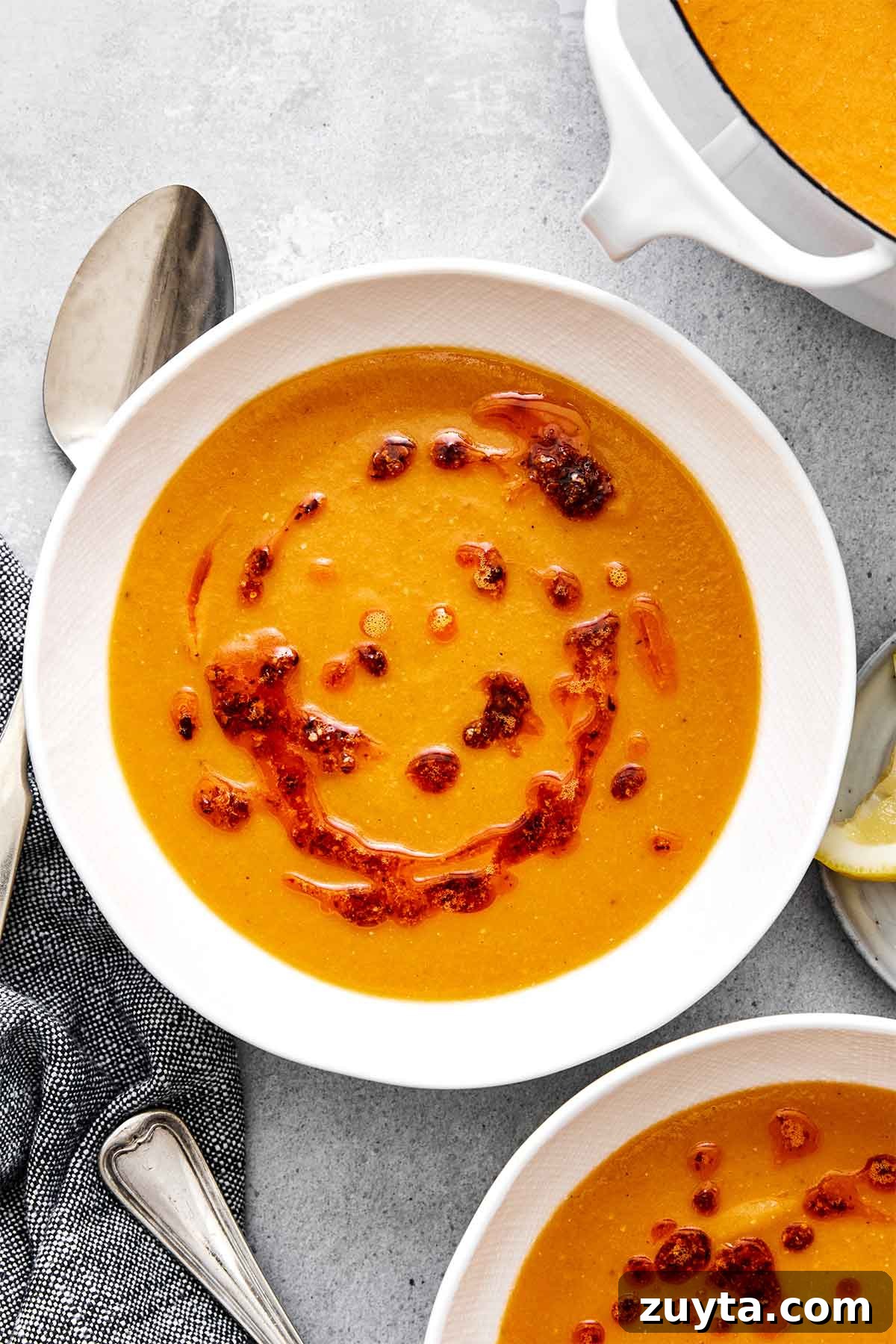 Over 60 Mediterranean Diet Recipes for Every Meal 24 Red lentil soup.