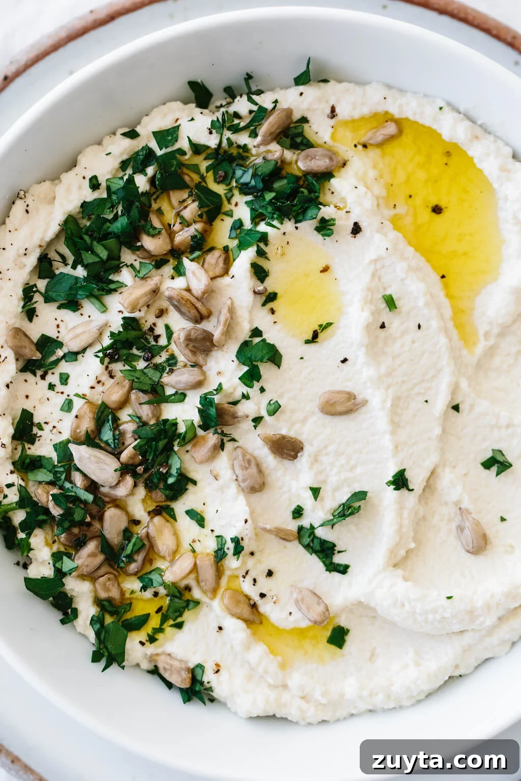 Over 60 Mediterranean Diet Recipes for Every Meal 30 Roasted cauliflower hummus is a delicious chickpea-free version of hummus that's low-carb, keto, paleo and Whole30 friendly.