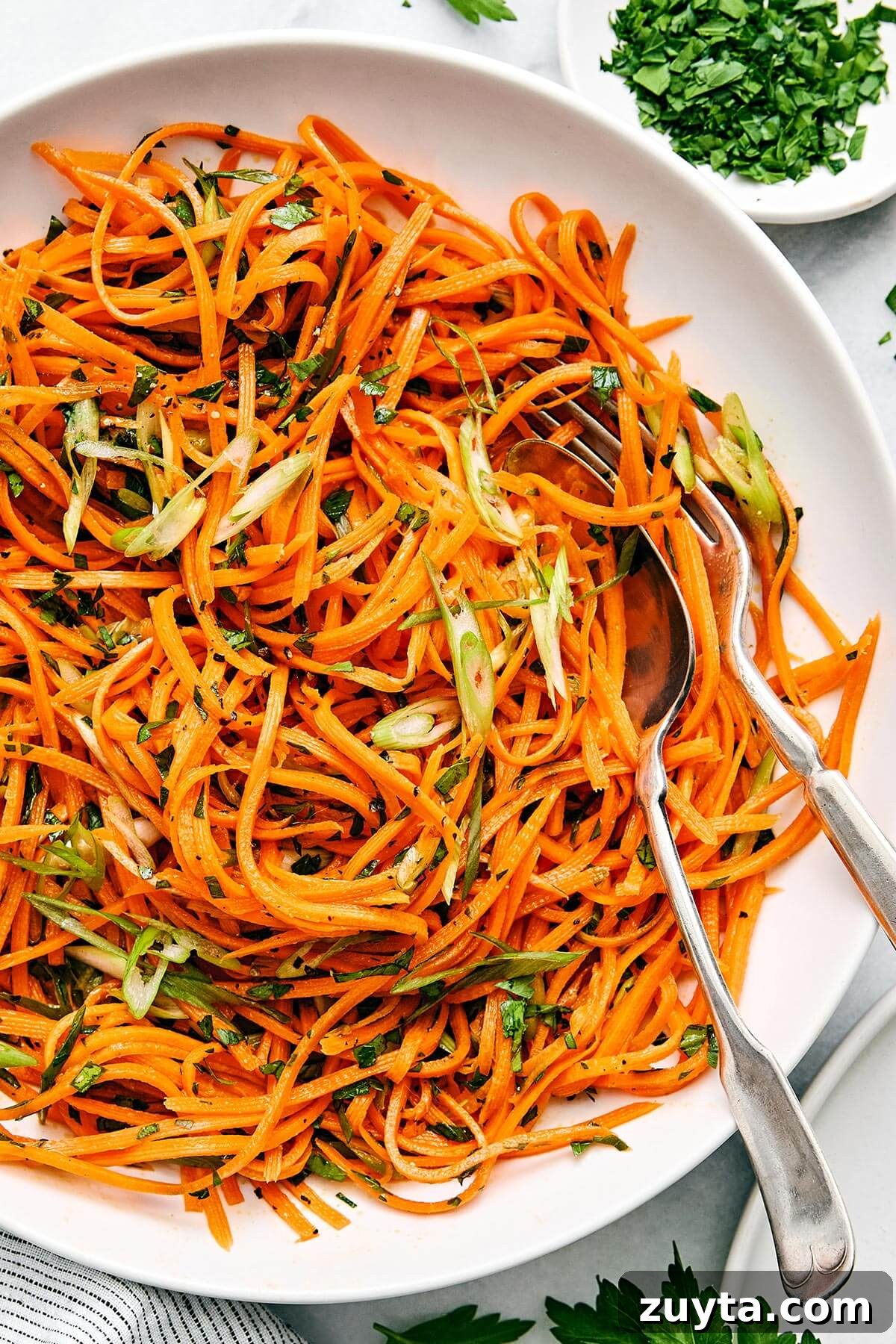 Over 60 Mediterranean Diet Recipes for Every Meal 38 A bowl of French carrot salad.