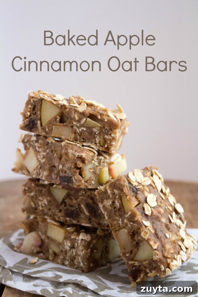 Apple Cinnamon Oatmeal Bars with Walnuts: Ready in 10 Minutes 2 stack of cinnamon apple oatmeal bars