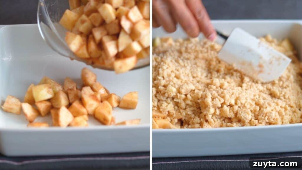 Quick Homemade Apple Crumble Recipe 6 apple filling ingredients