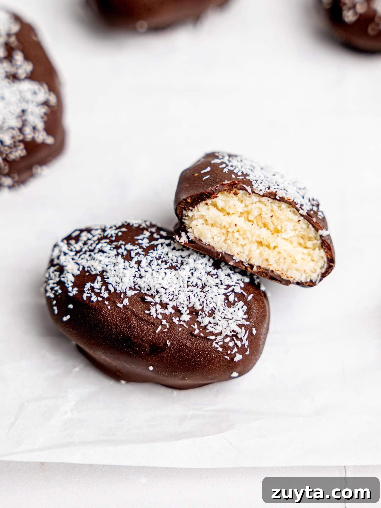12 No-Bake Dessert Recipes for Parties and Weeknights 5 Dark chocolate bounty bars.
