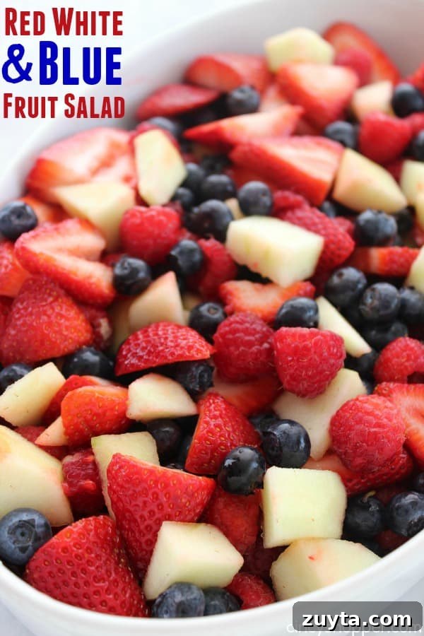 Creamy Berry Cheesecake Salad Recipe 13 Red White and Blue Fruit Salad photo