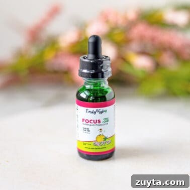 A picture of CBG Focus Oil.