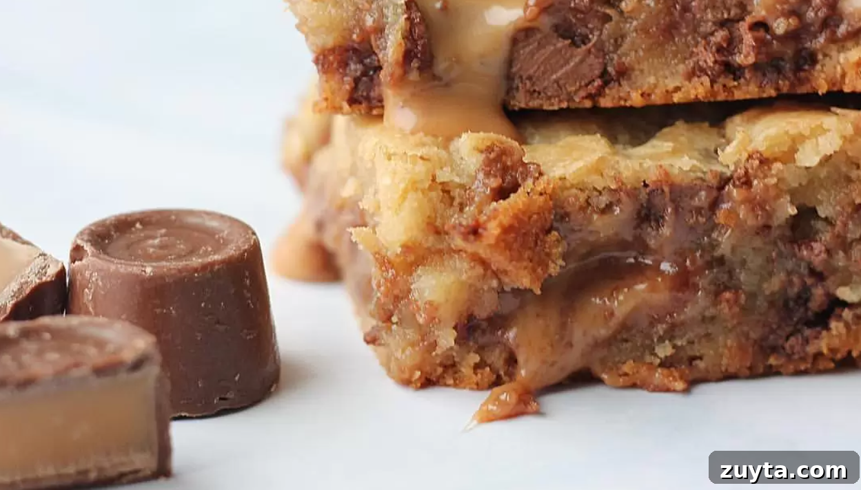 Rolo Stuffed Blondies