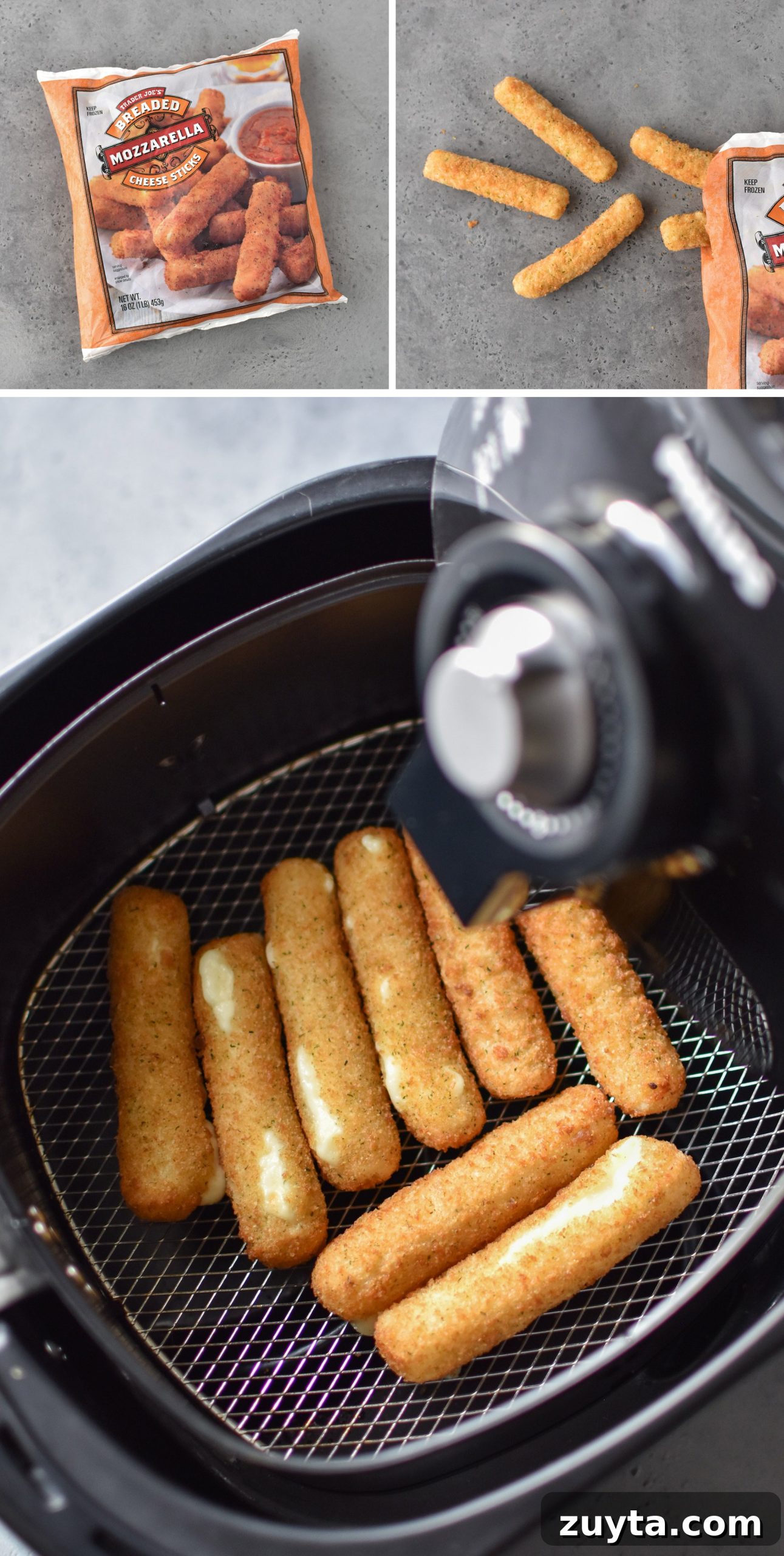 10 Trader Joe's Foods to Cook in Your Air Fryer 11 Mozzarella sticks made in the air fryer