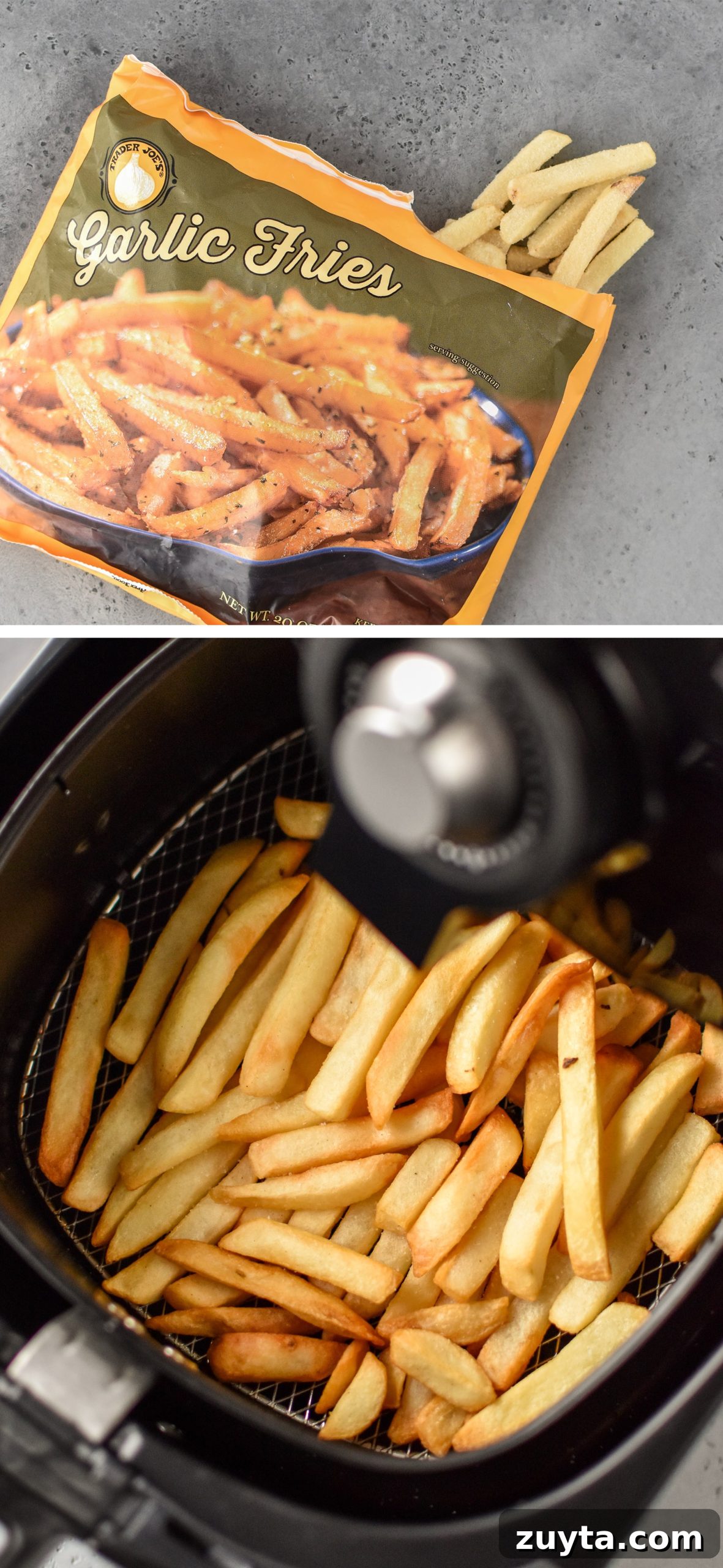 10 Trader Joe's Foods to Cook in Your Air Fryer 7 Garlic fries from trader Joe's made in the air fryer!