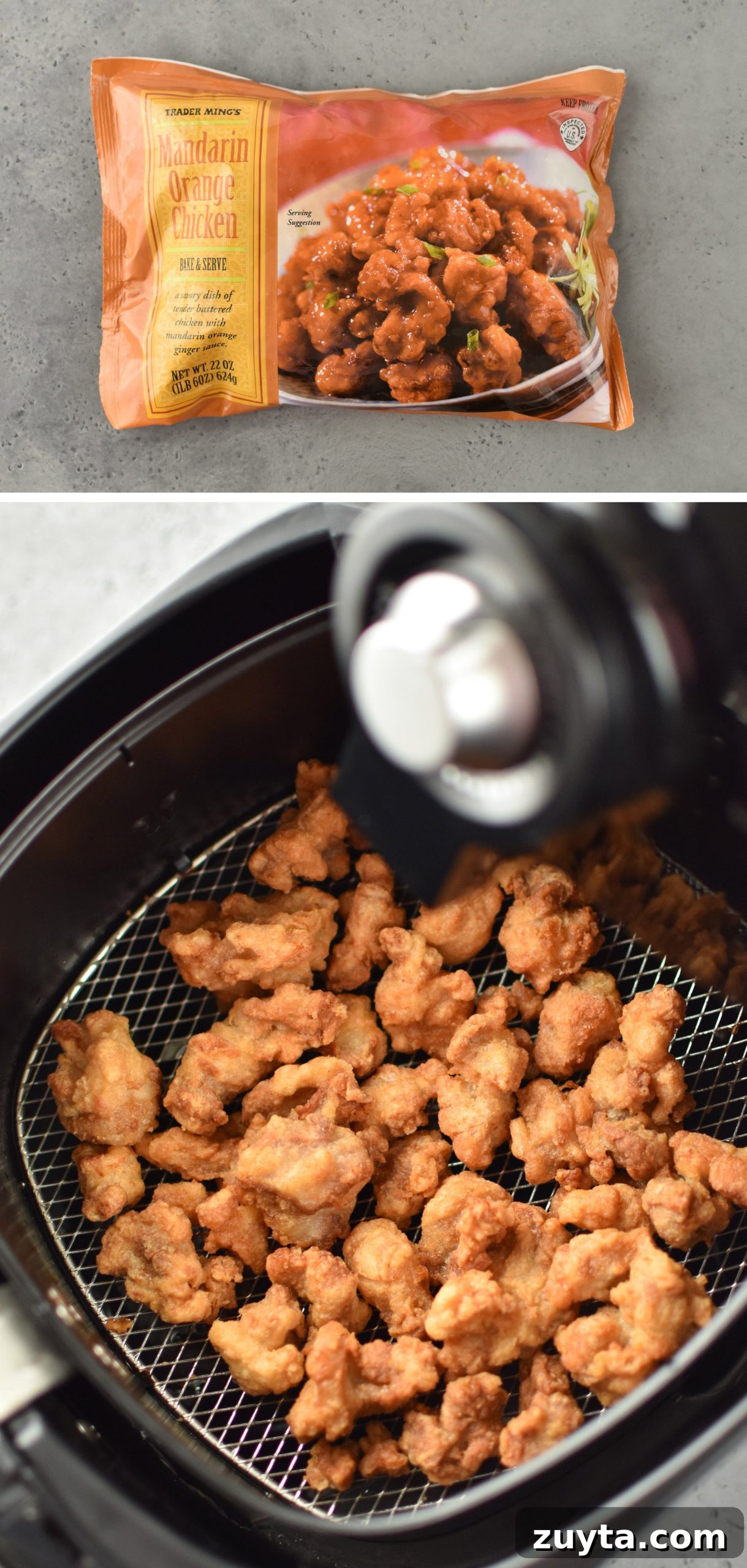10 Trader Joe's Foods to Cook in Your Air Fryer 9 Trader Joe's Mandarin Orange chicken made in the air fryer