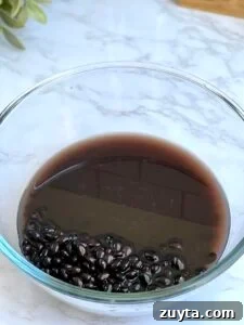 Soaking beans overnight