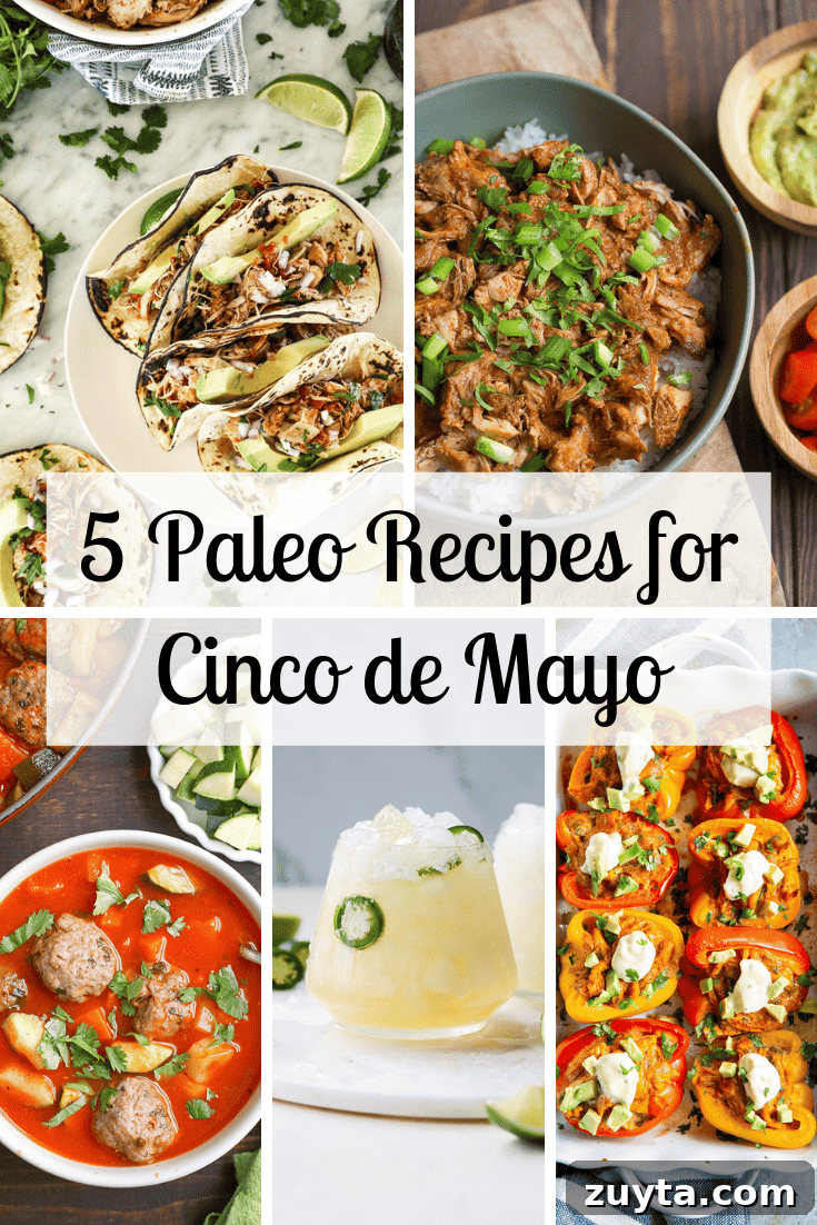 5 Paleo Cinco de Mayo Recipes that you will love! This Paleo Whole30 Mexican Meatball Soup is flavorful, packed with veggies, and so delicious! Gluten free, dairy free, egg free and nut free.