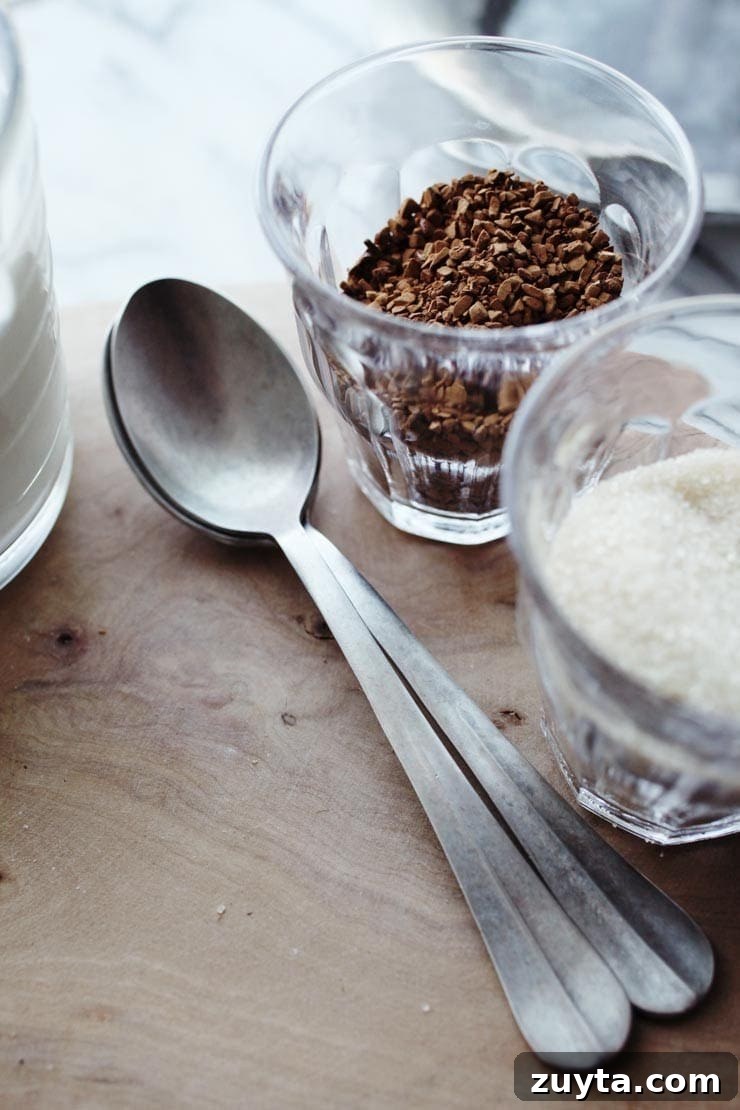 How to Make Dalgona Coffee: Whipped Instant Coffee 3 Instant coffee granules for whipped coffee