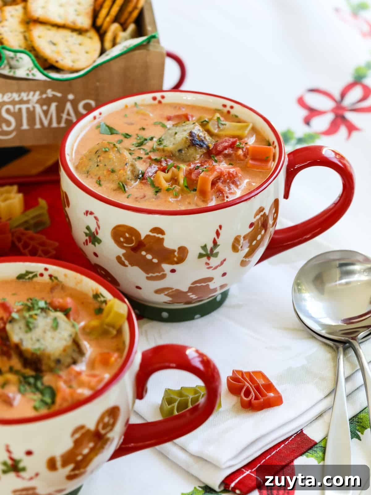 Festive Christmas Soup Recipes for Holiday Dinner 2 Mugs of Christmas Soup