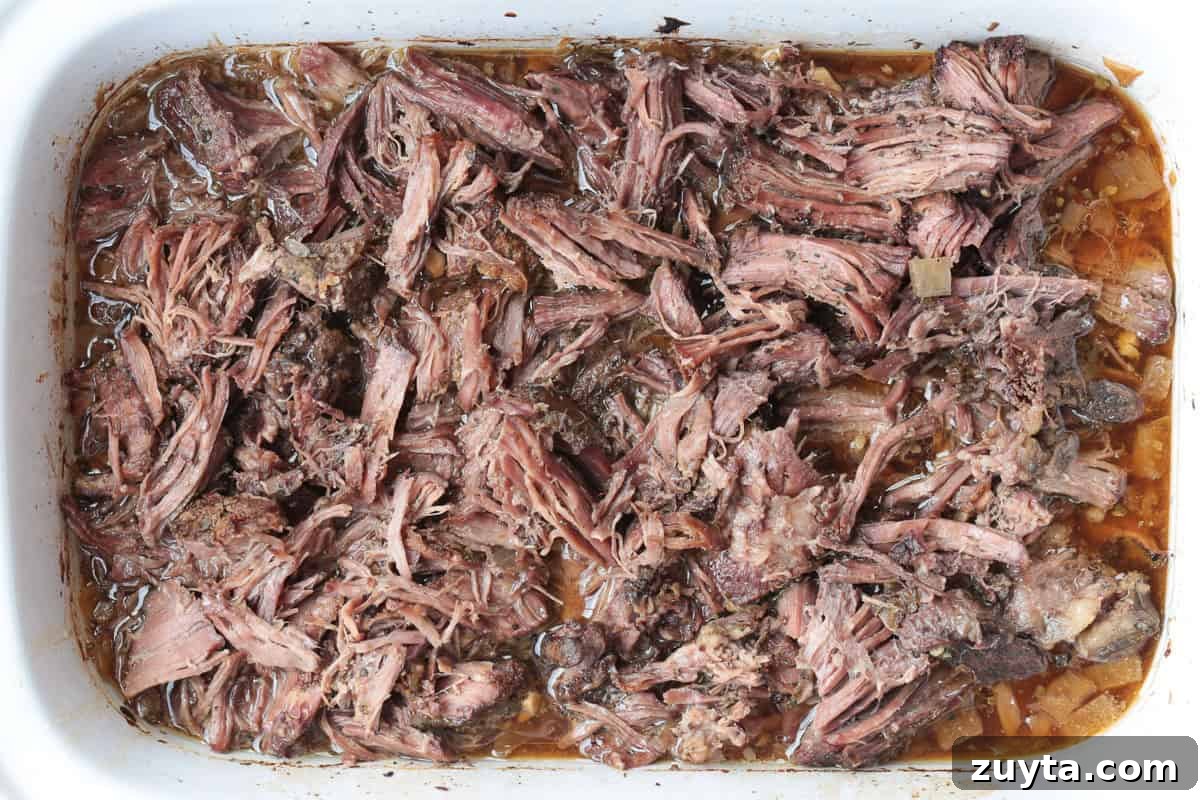 shredded beef in slow cooker
