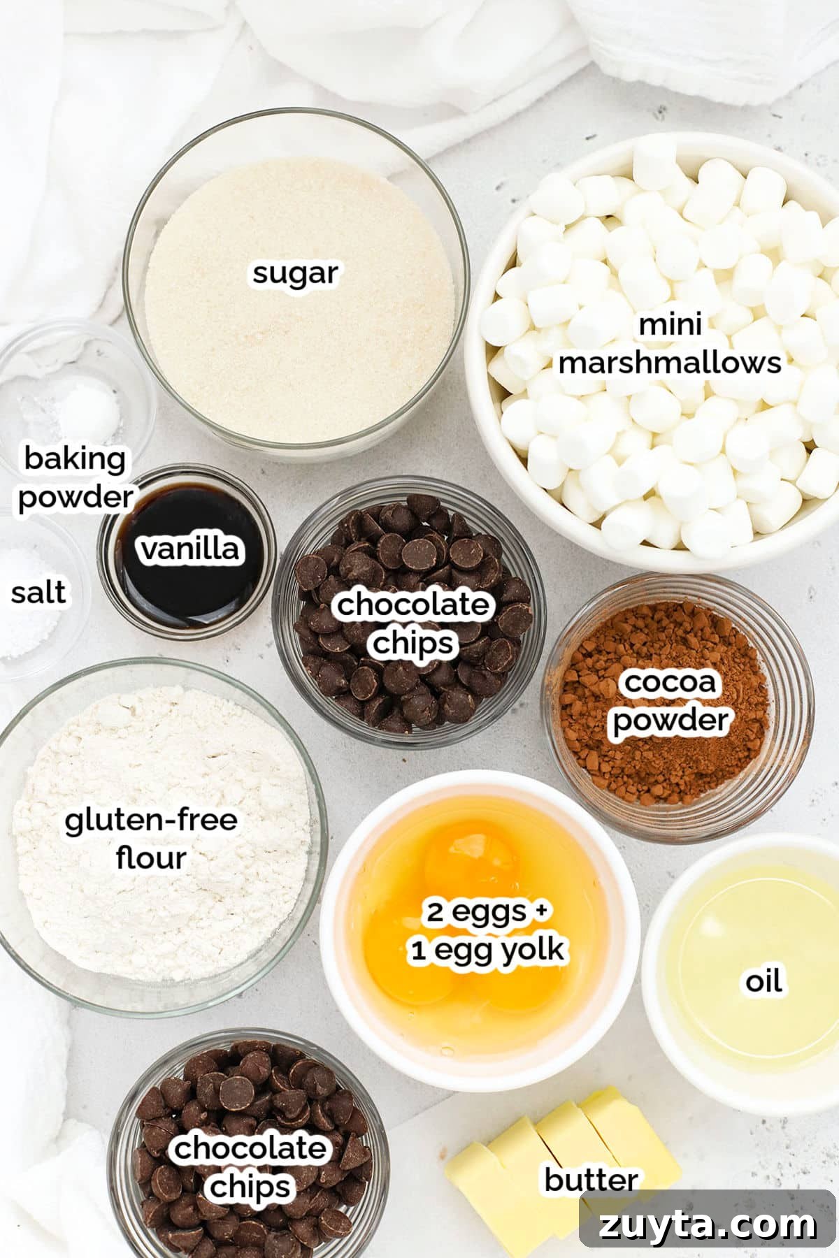 Fudgy Gluten-Free Marshmallow Brownies Recipe 2 ingredients for gluten-free marshmallow brownies