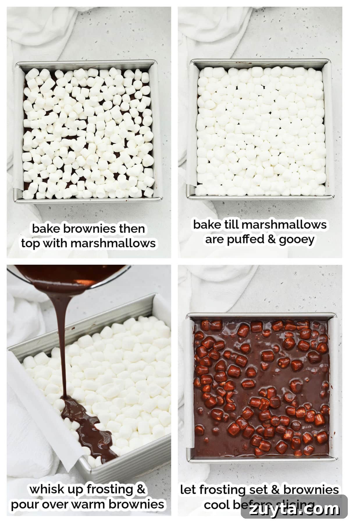 Fudgy Gluten-Free Marshmallow Brownies Recipe 5 making gluten-free marshmallow brownies step by step