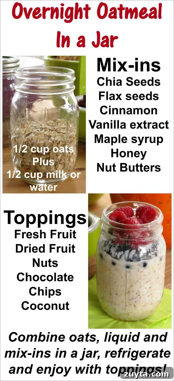 Overnight Oatmeal in a Jar Recipe