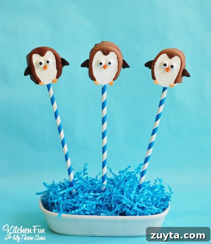 DIY Marshmallow Penguin Pops Recipe 2 Easy Marshmallow Penguin Pops for Kids