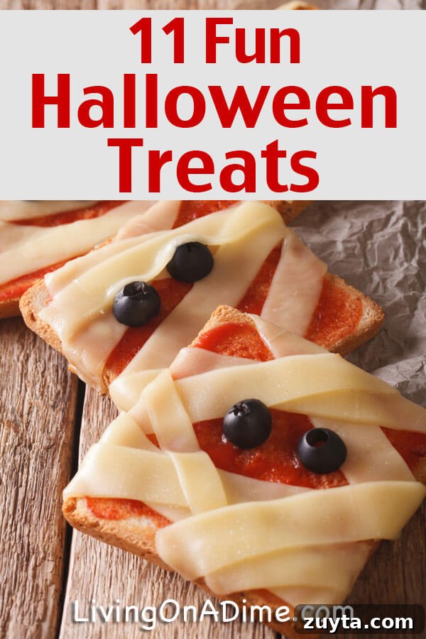 Cute and fun Halloween treats and other cheap party food tips for a budget-friendly Halloween gathering