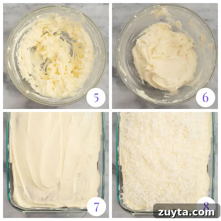 Moist Coconut Sour Cream Cake Recipe 4 how to make cream cheese frosting for coconut cake