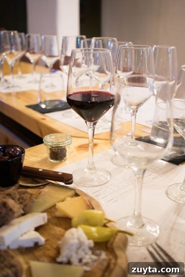 Athens Wine Tasting Tour 3 Wine tasting in Athens - several wine glasses on a table and a glass of red wine