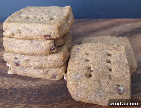 Two piles of Espresso Chocolate Shortbread Cookie squares.